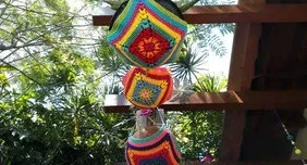 Cestinha / Suporte para Vaso em Crochê