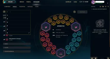 Conta platina V com quase todos os campeões