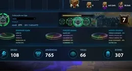 CONTA SMITE (PC) LVL 155 COM + DE 700 SKINS e (6 TIER5)