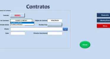 Planilha Cadastro De Contratos 2024 - Editável