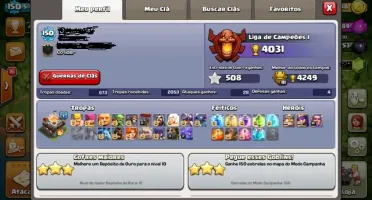 CONTA CV 11 QUASE FULL CLASH OF CLANS