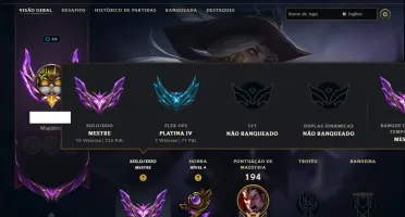 Mestre com 80 Champs e 15 Skins ( 215 PDL )