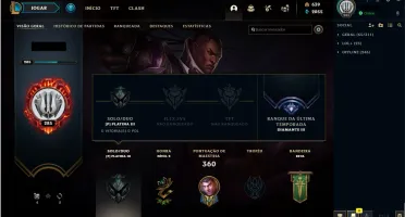 CONTA LOL DESDE A SEASON 3 - DIAMANTE 3 lvl 285