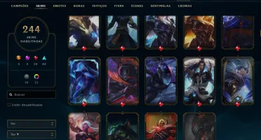 Conta League of Legends -  244 Skins - Inativa
