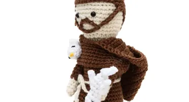 São Francisco de Assis em Amigurumi