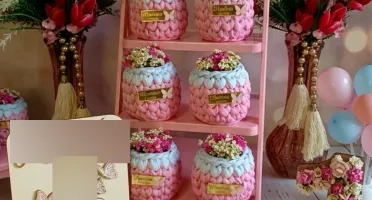 Mini Cachepô de Crochê