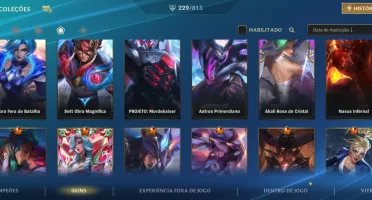 Conta wild rift no preço pra vender rápido, várias skins
