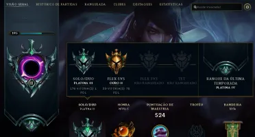 Conta League of Legends - Season V - Lvl 195 - Platina III