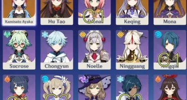 AR38 - AYAKA + HUTAO + KEQING + MONA