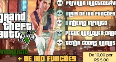 Mod Menu De Gta V, Dinheiro Infinito E Mais de 100 Funções