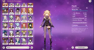 Conta Genshin ,Hutao 5k atak ,12 personagens 5* , 5 armas 5*