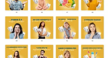 Pack Canva Dentista Vol 1 - 101 Artes Editáveis