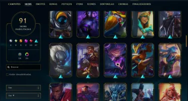 Conta Ouro 2 com 135 Champs e 91 Skins ( MONO ADC )