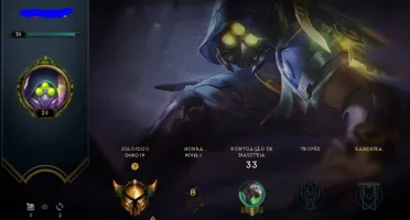 CONTA LOL OURO 4 (ZED PSYOPS + BORDA DA SKIN)