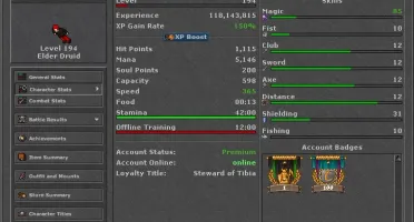 Elder Druid 194 - Lutabra - Warrior Retro