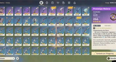CONTA GENSHIN RANK 29 COM 9 PERSONAGENS 4* + BENÇÃO + PASSE
