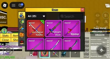 Conta Blox Fruits Com Dragon Perm E Game Pass Super Gemada