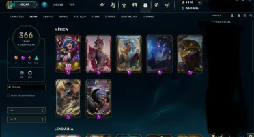 Conta LoL All Champs +350 skins com NEO PAX JAX