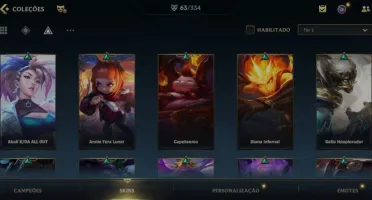 Conta Wild Rift 63 skins Pool Support