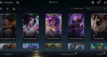 Conta Wild Rift 63 skins Pool Support