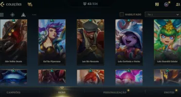 Conta Wild Rift 63 skins Pool Support