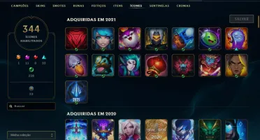 Conta lol 400+ skins