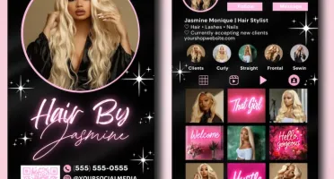 Crio o design do seu Cartões de visita modelo Instagram