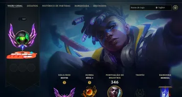 Conta LoL Mestre Top 202 PdL 56% WR Top 1 Ekko Br