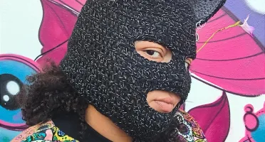 Balaclava cat gray