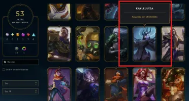 Conta LoL Full Acesso - 112 Champs e 53 Skins - Kayle Juíza