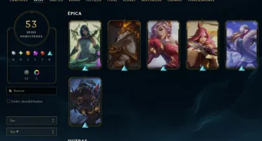 Conta LoL Full Acesso - 112 Champs e 53 Skins - Kayle Juíza
