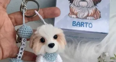 Chaveiro Personalizado em Crochê