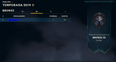 Conta Bronze League of Legends