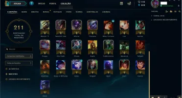 Vendo Conta Platina 3 / 43 champs / 18 skins