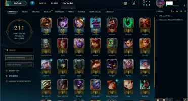 Vendo Conta Platina 3 / 43 champs / 18 skins