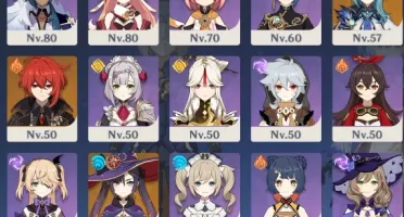 AR 51 XIAO GANYU ALBEDO KEQINQ EULA DILUC MONA ALOY
