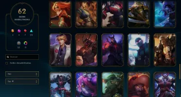 CONTA LOL - 98 CAMPEOES - 62 SKINS - GOLD 4