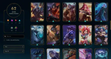 CONTA LOL - 98 CAMPEOES - 62 SKINS - GOLD 4