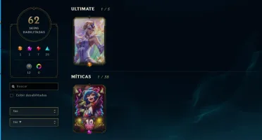 CONTA LOL - 98 CAMPEOES - 62 SKINS - GOLD 4