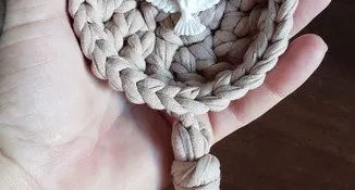 Mandala Divino Espírito Santo em Fio de Malha