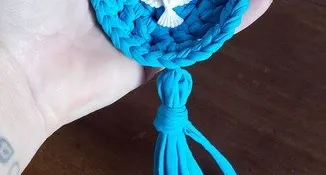 Mandala Divino Espírito Santo em Fio de Malha