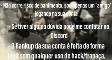 Up / Boost Subir de Patentes Cs Go E Gc (solo/duo)
