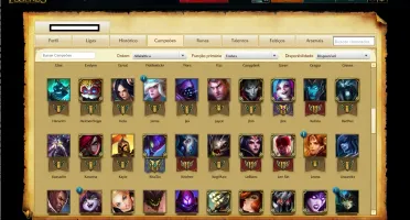 conta league of legends