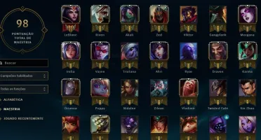 Conta De LoL LV59 OURO 1 MMR BOM