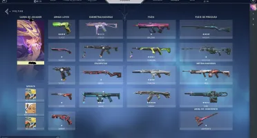CONTA BETA VALORANT PLATINA I + SKINS + PASSE