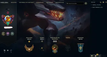 Conta com varias chromas e varias skins valiosas