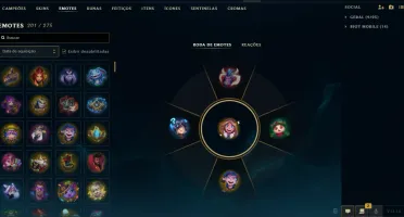 Conta com varias chromas e varias skins valiosas