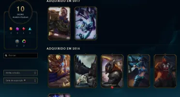 CONTA COM 48 CHAMPS E 10 SKINS