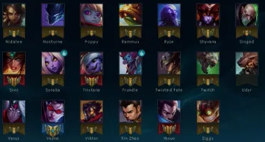 CONTA COM 48 CHAMPS E 10 SKINS