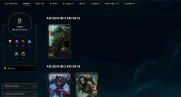 Conta unranked lol NUNCA TEVE ELO !!
